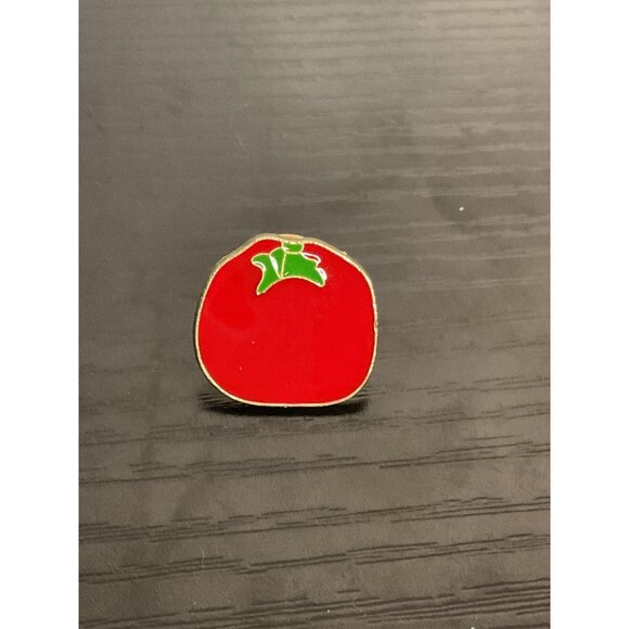 Cute Tomato Enamel Pin Badge Funny Accessory - Picture 1 of 3